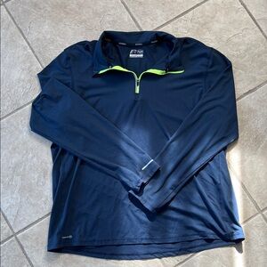 Russell Athletic Navy Pullover with Neon Highlights